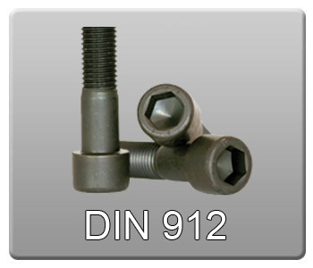 پیچ آلن سر استوانه ای استاندارد DIN912