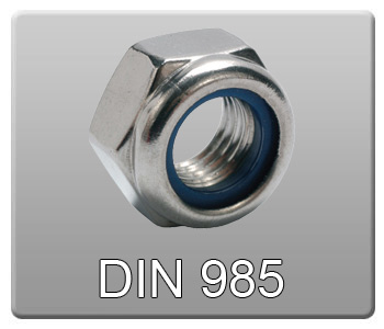 مهره کاسه نمدی استاندارد DIN985