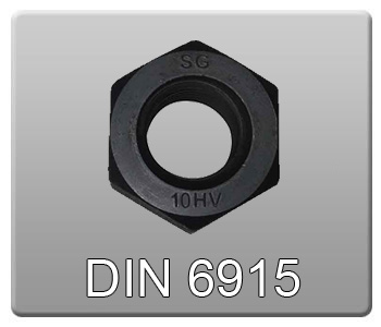 مهره 10HV سازه استاندارد DIN6915