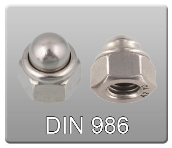 مهره سر بسته استاندارد DIN986