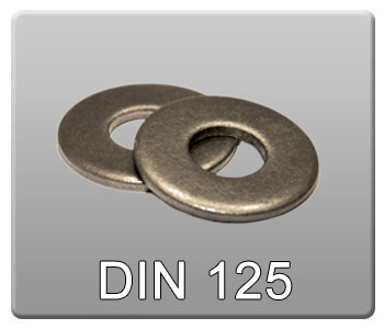واشر تخت استاندارد DIN125