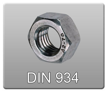 مهره شش گوش استاندارد DIN934